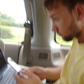working on the road